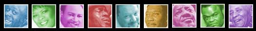 Rufus Thomas, Irma Thomas, Jimmy Reed, Jr Wells, Paul deLay, Muddy Waters, Sonny Boy Williamson II, Freddie King, Sunnyland Slim